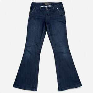 Vanity Dark Wash Dakota Mid Ride Bootcut Jeans